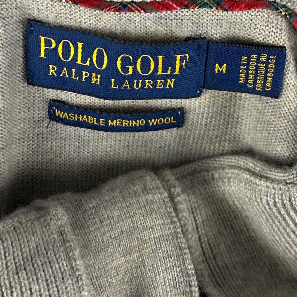 Polo Golf Ralph Lauren 4-Button Merino Wool Bull Head Embroidered Pullover - Picture 3 of 7